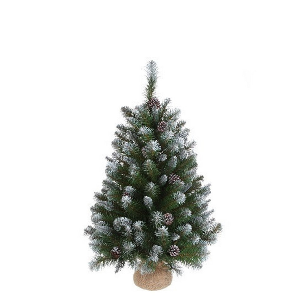 Ель Empress Triumph Tree 8712799298095, 60 см, зеленая, с эффектом покрытия инеем и шишками
