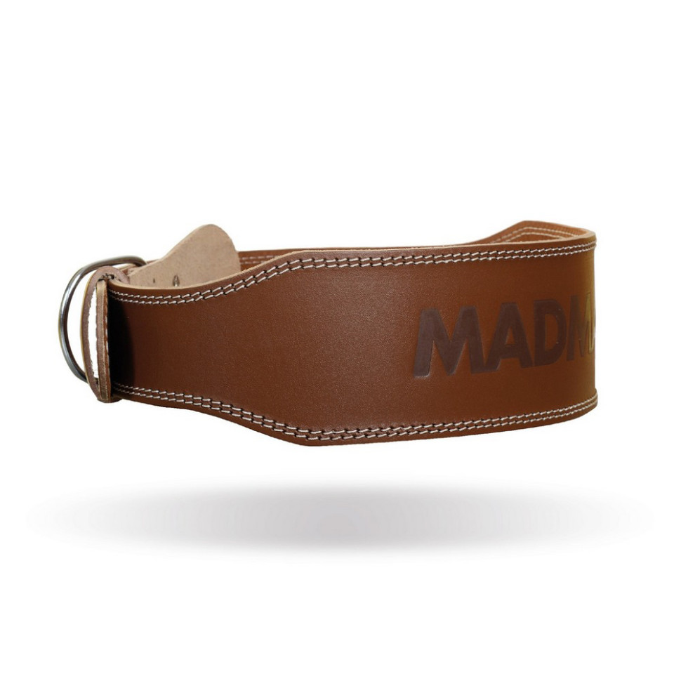 Пояс для важкої атлетики MFB-246 Full leather MadMax MFB-246_M, Chocolate brown, M