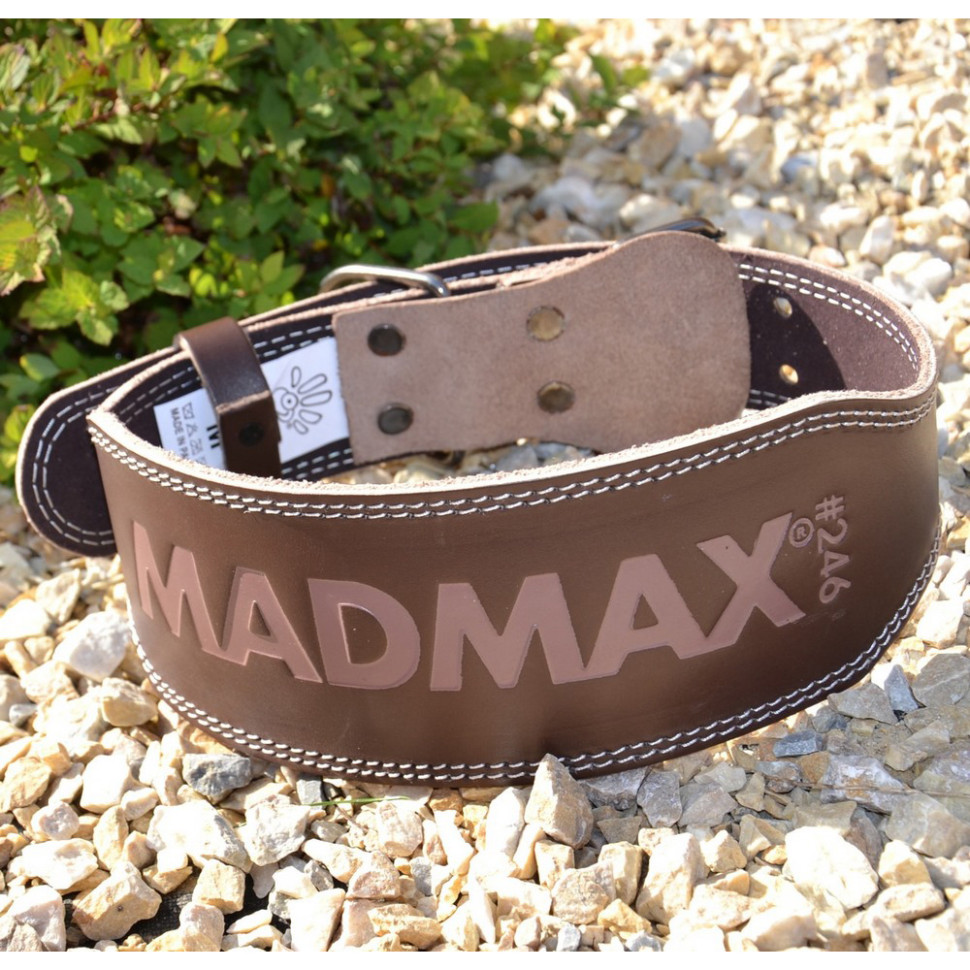 Пояс для важкої атлетики MFB-246 Full leather MadMax MFB-246_M, Chocolate brown, M
