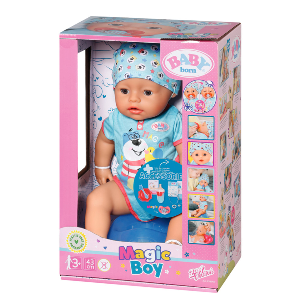 Лялька-пупс Чарівний хлопчик Baby Born 834992, 43 см, з аксесуарами