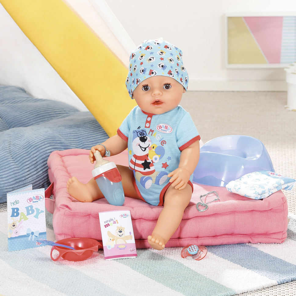 Лялька-пупс Чарівний хлопчик Baby Born 834992, 43 см, з аксесуарами