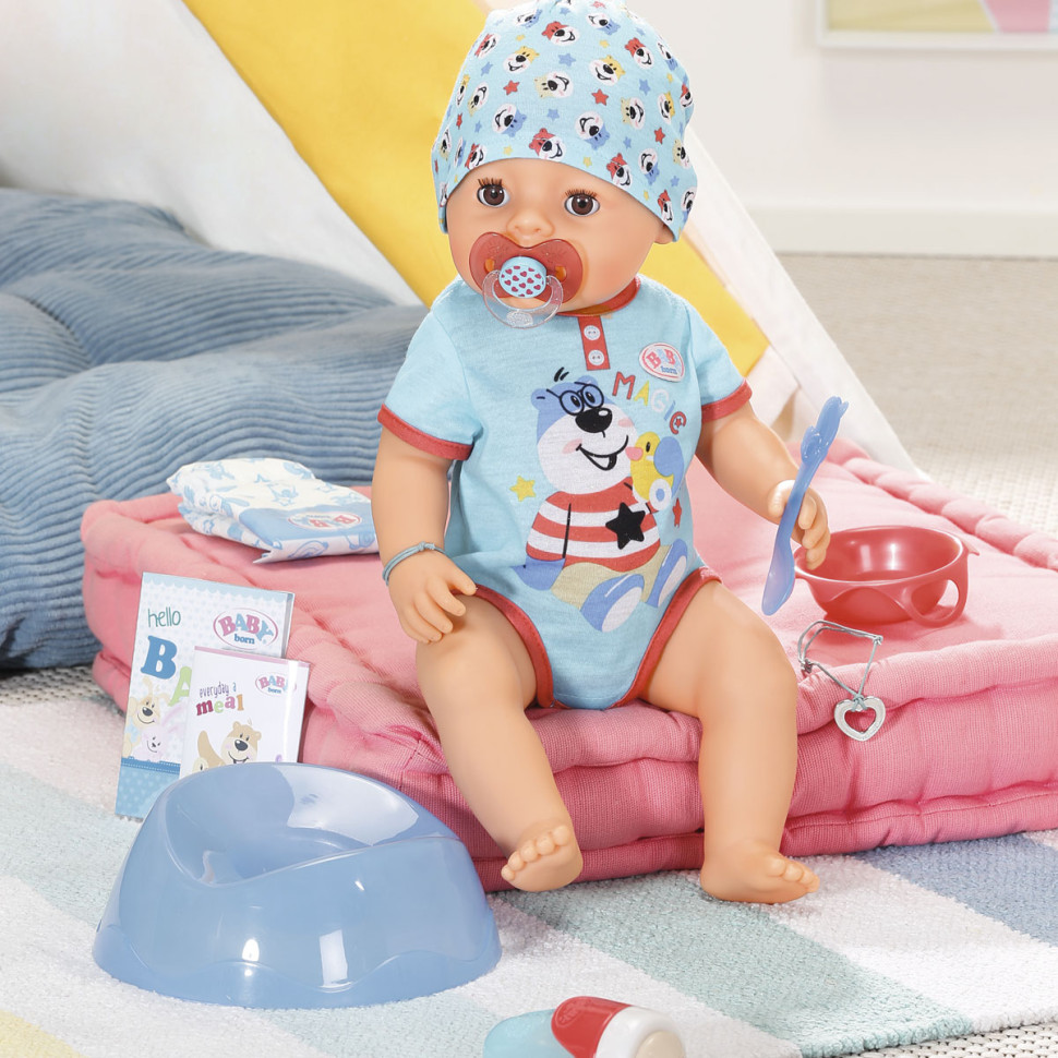 Лялька-пупс Чарівний хлопчик Baby Born 834992, 43 см, з аксесуарами