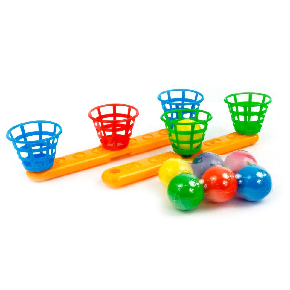 Игровой набор Баскетбол Mtoys 15142 основание, 5 корзинок, 6 шариков