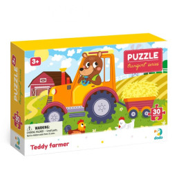 Дитячий пазл "Ведмедик-тракторист" DoDo Toys 300371, 30 елементів