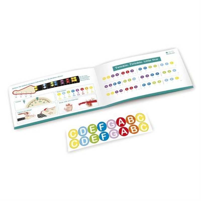 Дитяча музична гітара Hape E0625 синій 4 струни, світло та звук