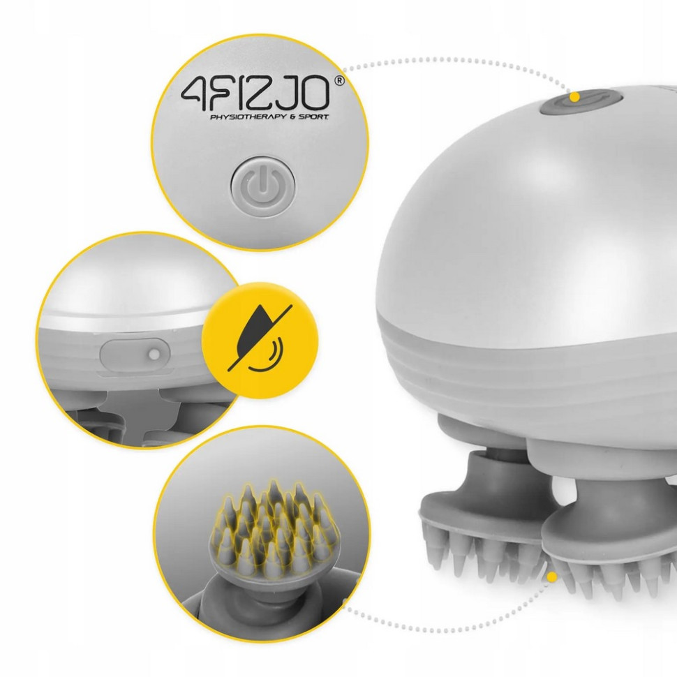 Электрический массажер для головы Smart Head Massager 4FIZJO 4FJ0619 White