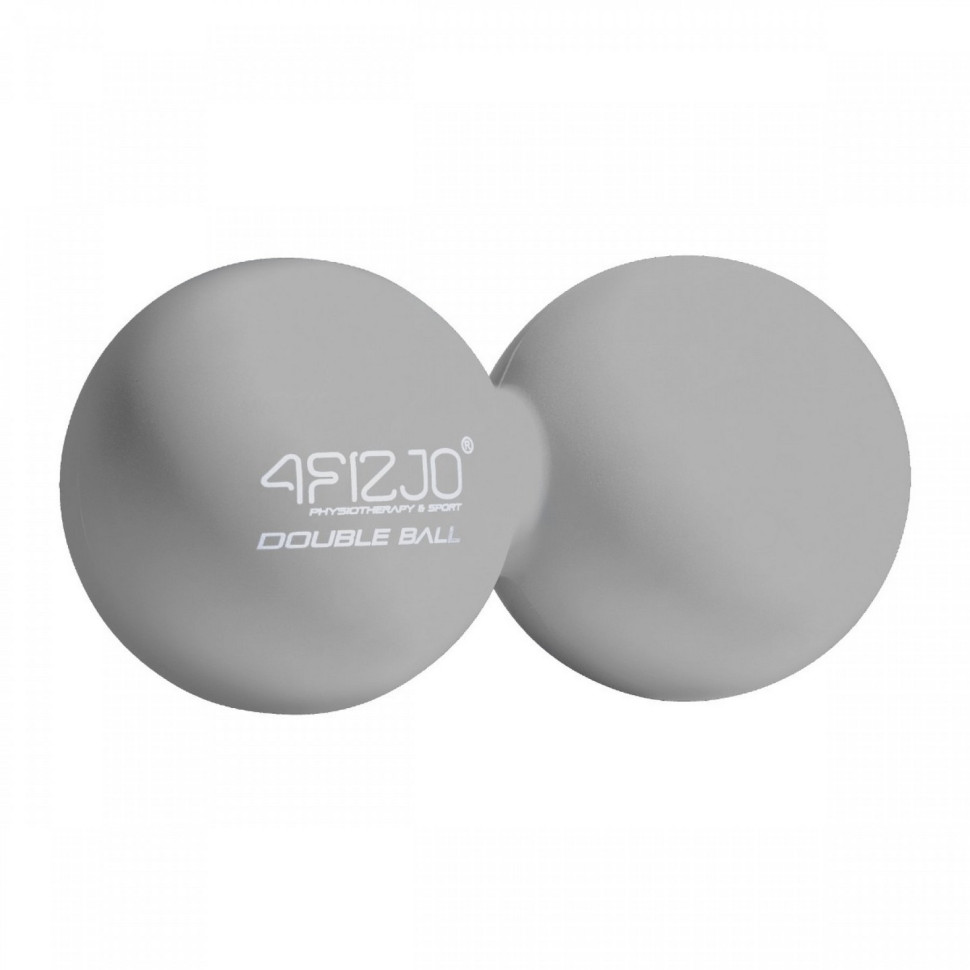 Массажный мяч двойной Lacrosse Double Ball 4FIZJO 4FJ0324, 6.5 x 13.5 см, Grey