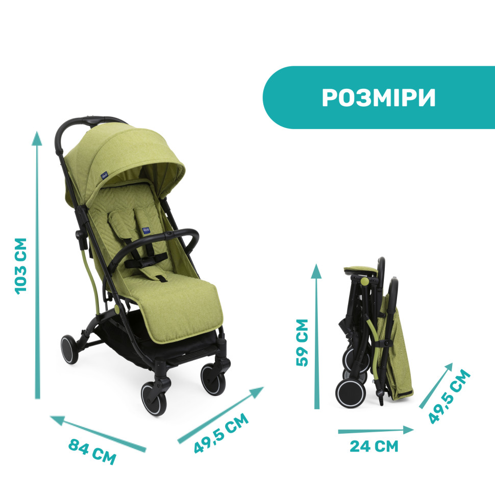 Прогулочная коляска Trolleyme Stroller Chicco 79865.55 до 15 кг