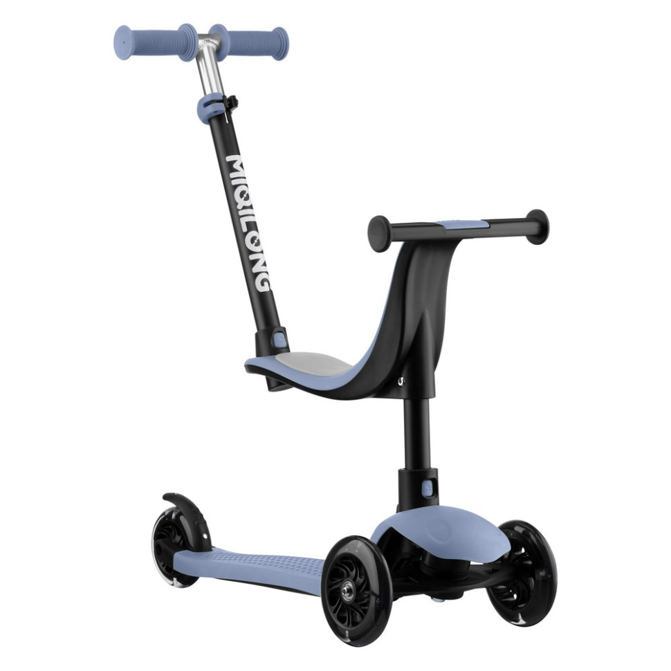 Самокат триколісний дитячий Alamo Miqilong ALAMO-125-BLUE синій