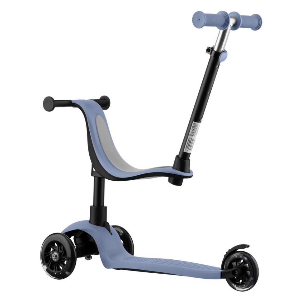 Самокат триколісний дитячий Alamo Miqilong ALAMO-125-BLUE синій