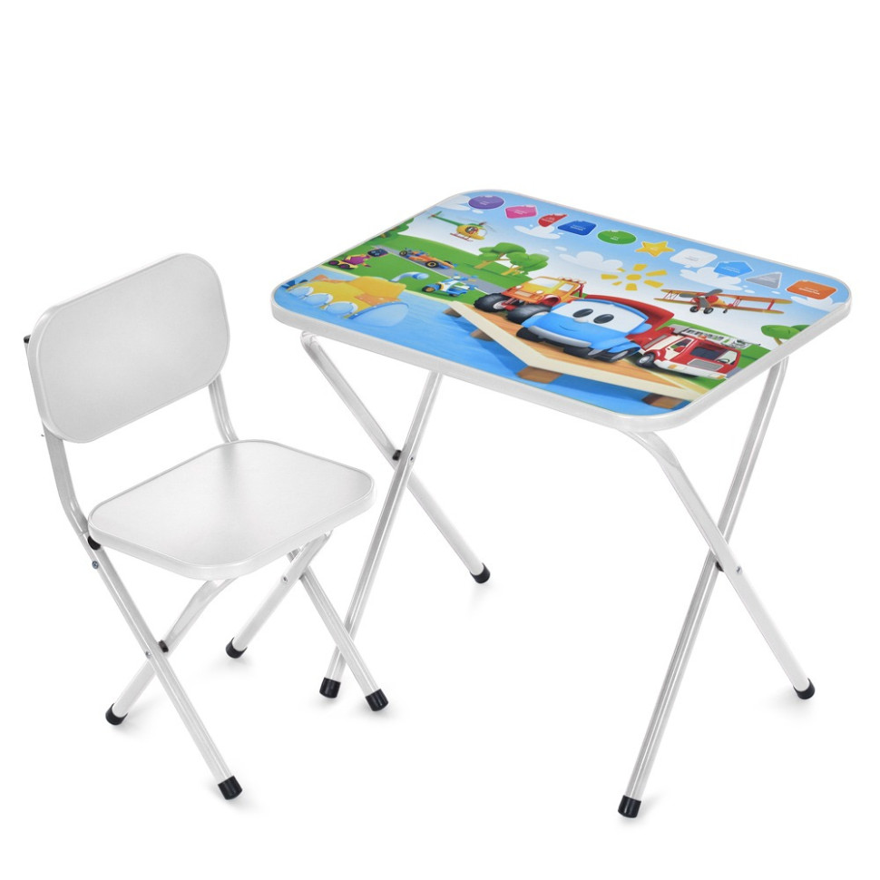 Детский столик складной со стульчиком Bambi M 5962-1 белый