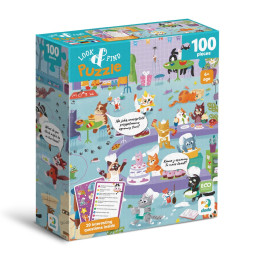 Детский пазл Ищи и находи "Кошачье кафе" DoDo Toys 300667, 100 элементов Детский пазл Ищи и находи "Кошачье кафе" DoDo Toys 300667, 100 элементов
