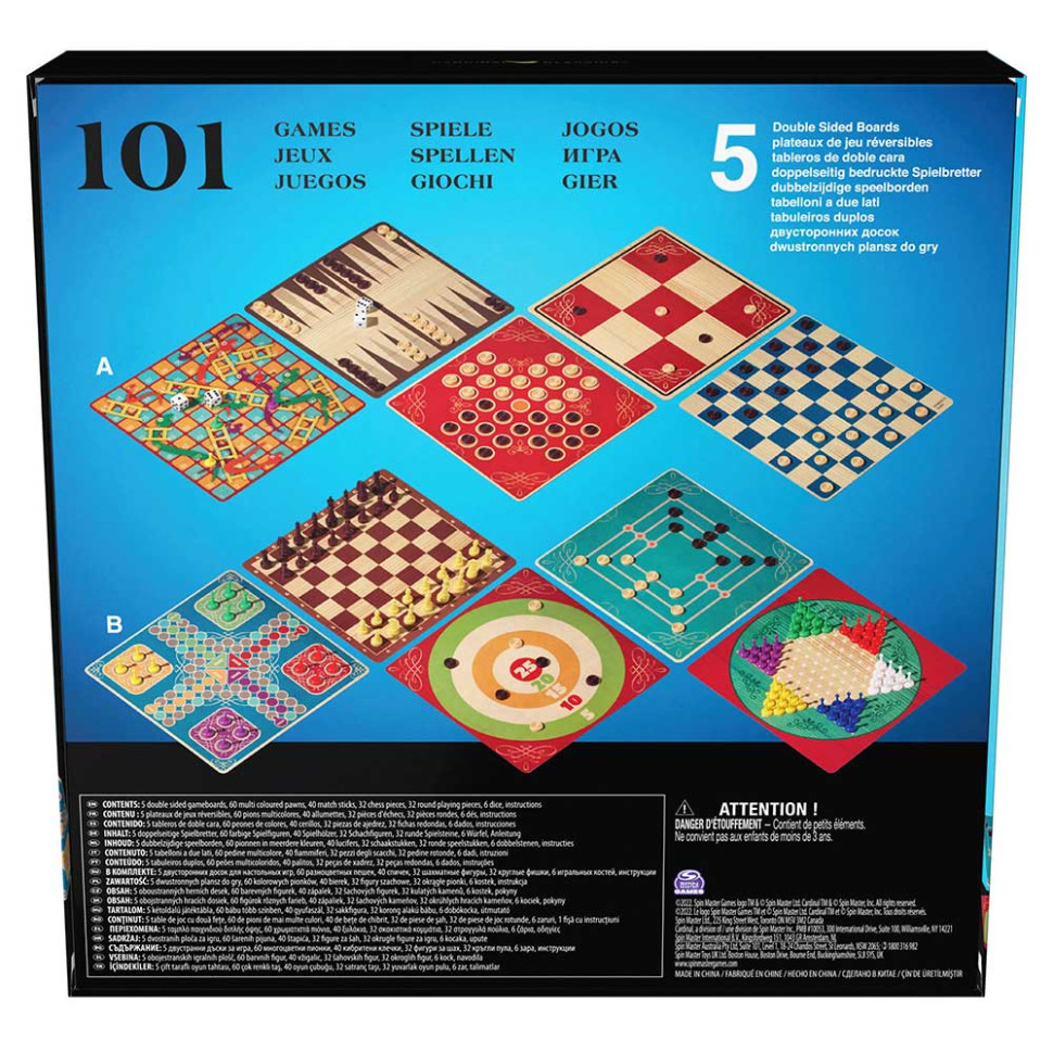 Настольный набор «101 игра» Spin Master SM98377/6065340 для всей семьи