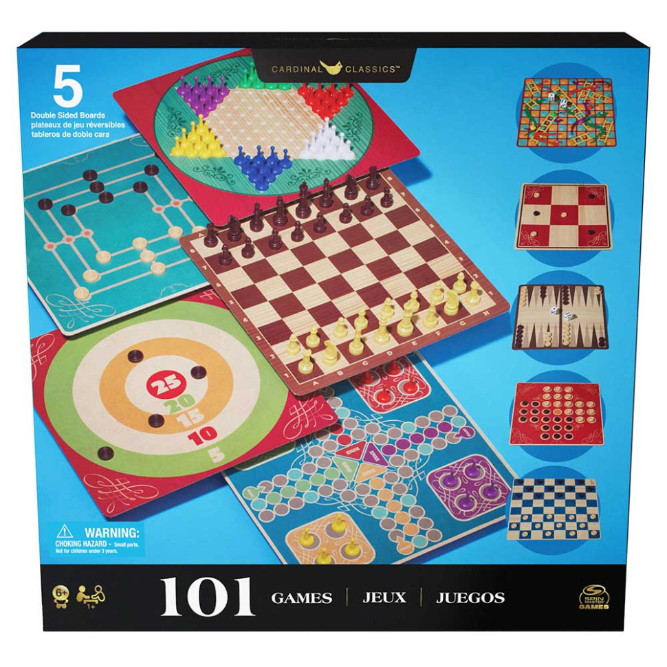 Настольный набор «101 игра» Spin Master SM98377/6065340 для всей семьи