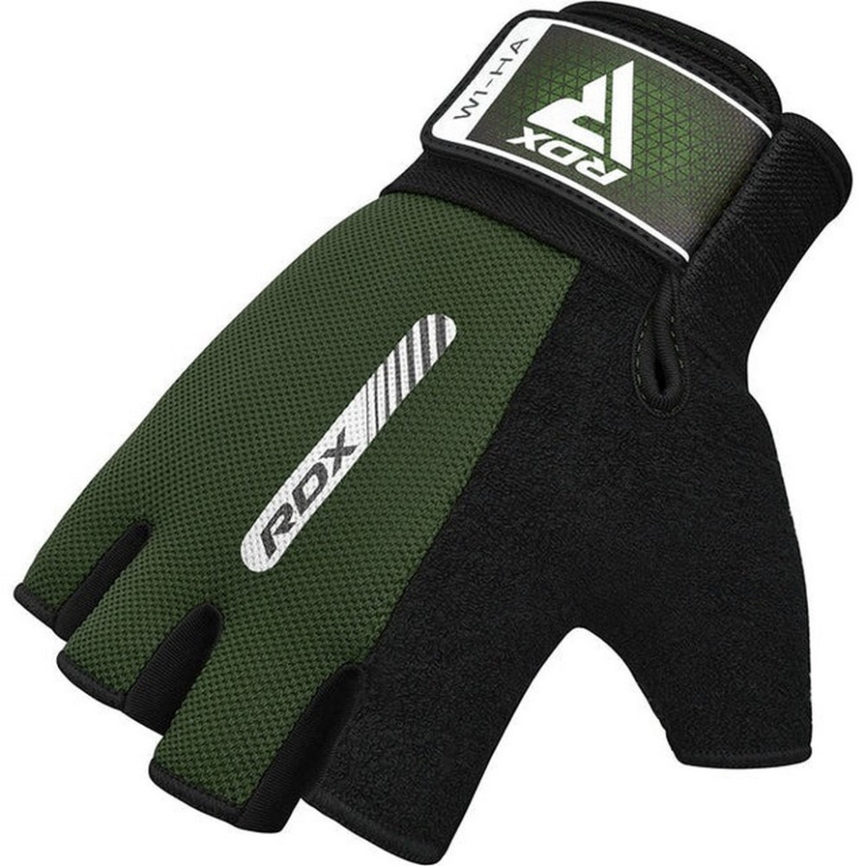 Рукавички для фітнесу W1 Half RDX Inc Limited WGA-W1HA-XL+ Green, XL