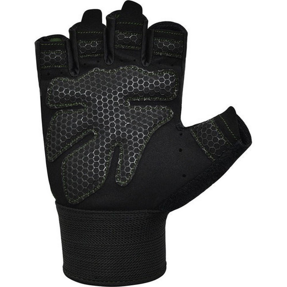 Рукавички для фітнесу W1 Half RDX Inc Limited WGA-W1HA-XL+ Green, XL