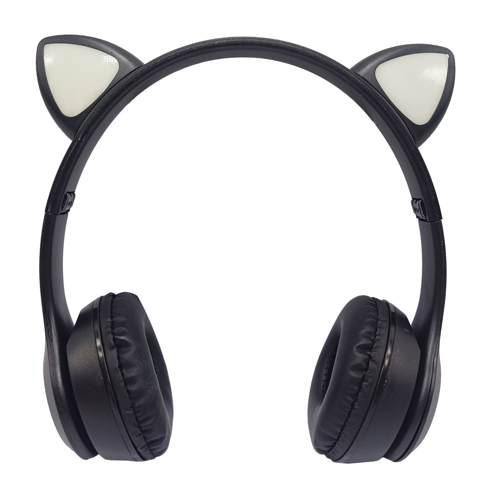 Детские наушники с кошачьими ушками Bambi VIV-23M(Black)