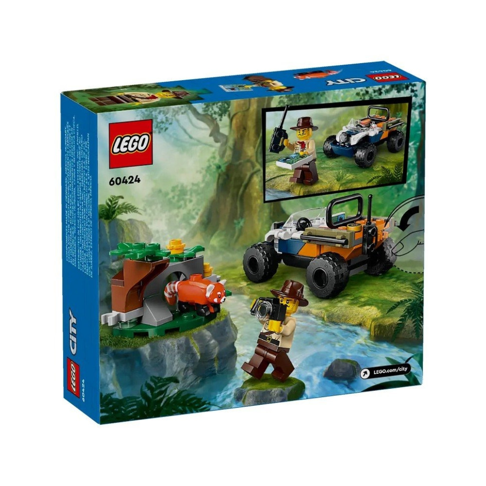 Конструктор «Квадроцикл для исследования джунглей» LEGO 60424, 92 детали