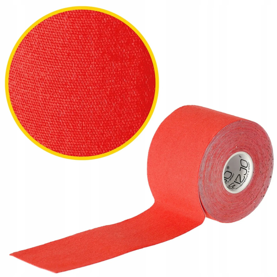 Лента кинезиологическая (кинезио тейп) 4FIZJO 4FJ0541 Red 5 см 5 м