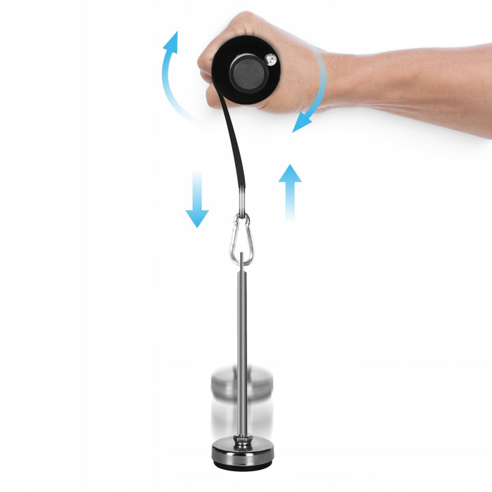 Тренажер для запястий и предплечий Wrist Roller 4FIZJO P-5905973400350 Black 