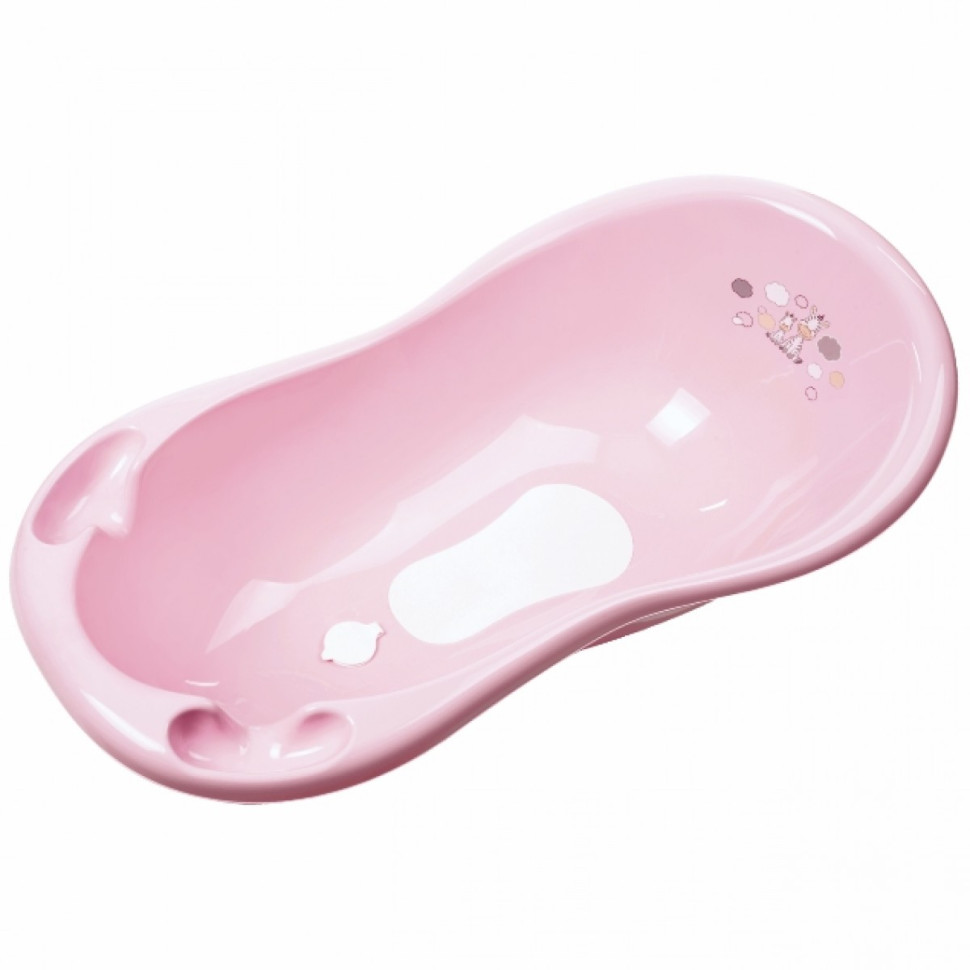 Ванночка для дітей Zebra Maltex 6753_41 зі зливом та антиковзним килимком