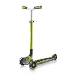 Самокат детский MASTER LIGHTS GLOBBER 662-116-2 зеленый, колеса с подсветкой
