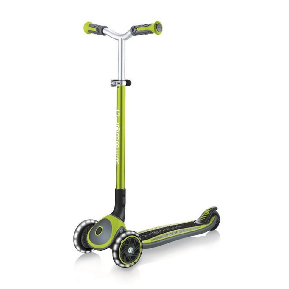 Самокат детский MASTER LIGHTS GLOBBER 662-116-2 зеленый, колеса с подсветкой