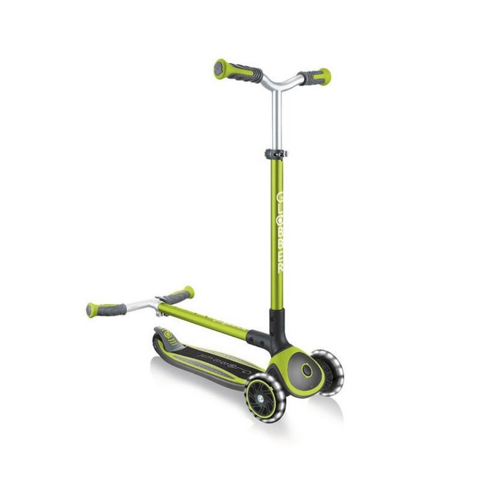 Самокат детский MASTER LIGHTS GLOBBER 662-116-2 зеленый, колеса с подсветкой
