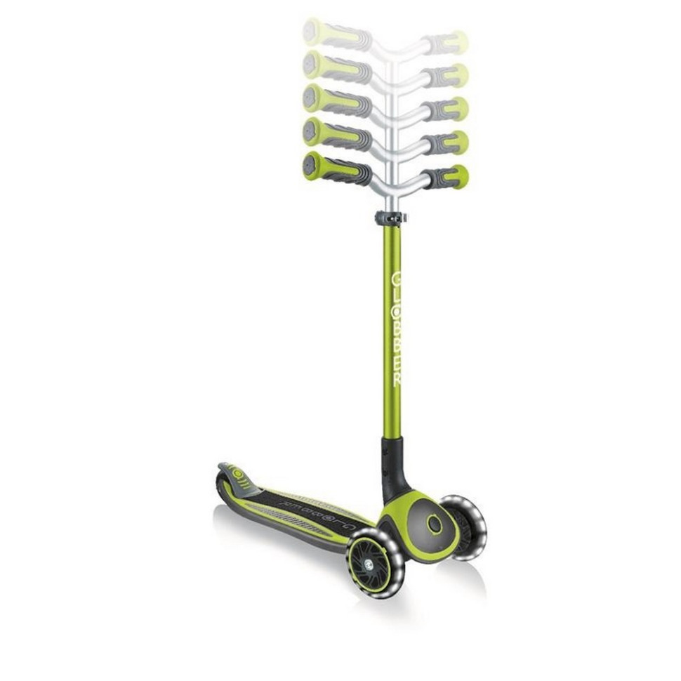 Самокат детский MASTER LIGHTS GLOBBER 662-116-2 зеленый, колеса с подсветкой
