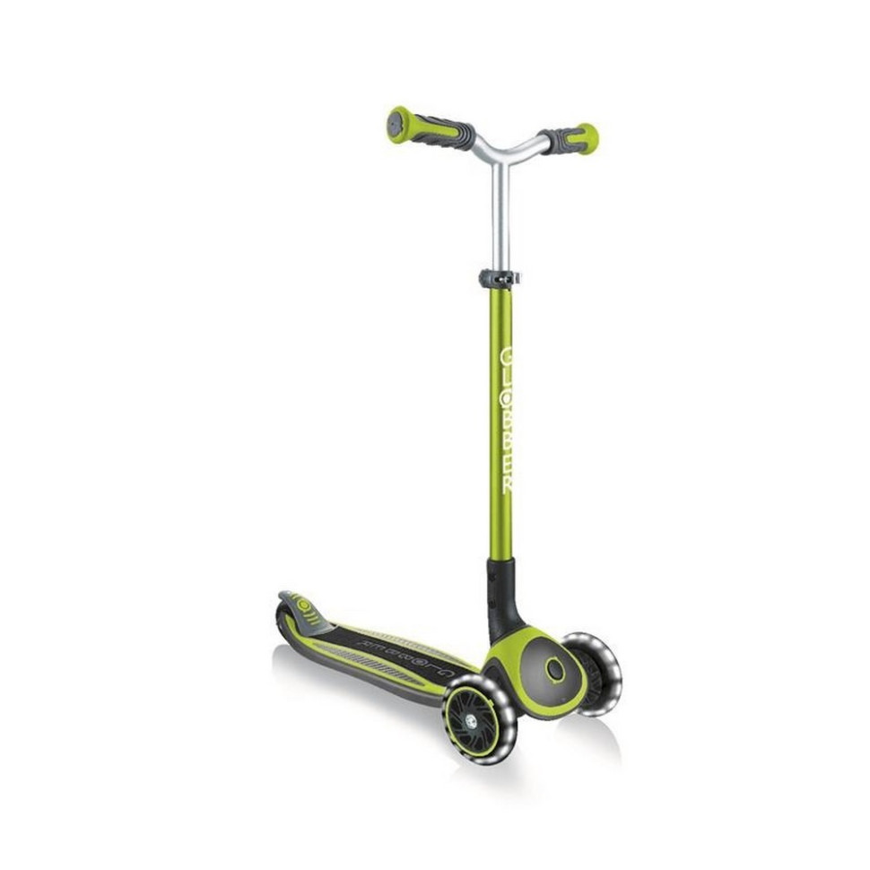 Самокат детский MASTER LIGHTS GLOBBER 662-116-2 зеленый, колеса с подсветкой