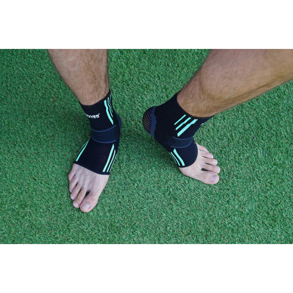 Бандажі на голеностоп Ankle Support Evo Power System PS_6022_XL_Black/Blue (2шт.) XL