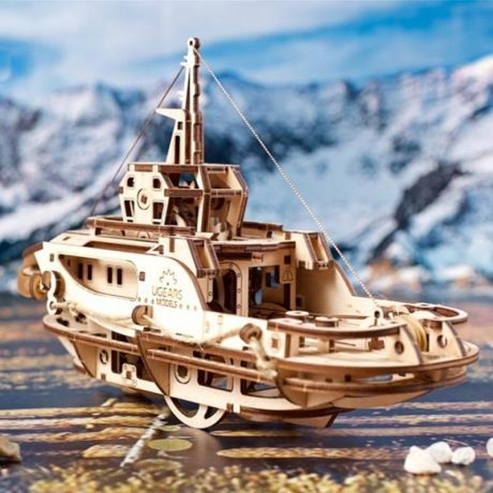 Дерев'яний механічний 3D конструктор 
