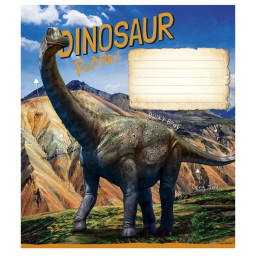 Тетрадь ученическая "Jurassic world" Школярик 018-3310K-2 в клетку, 18 листов