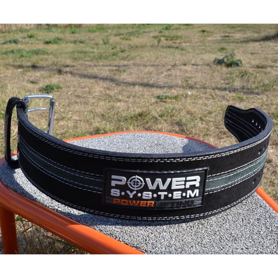 Пояс для пауерліфтингу PS-3800 PowerLifting Power System PS-3800_L_Black_Grey, Black/Grey, Line L