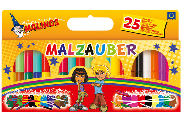 Фломастери чарівні змінюючі колір MALINOS Malzauber 25 (12+9+4) шт MA-300029