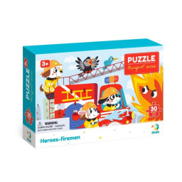 Детский пазл "Герои-пожарные" DoDo Toys 300372, 30 элементов