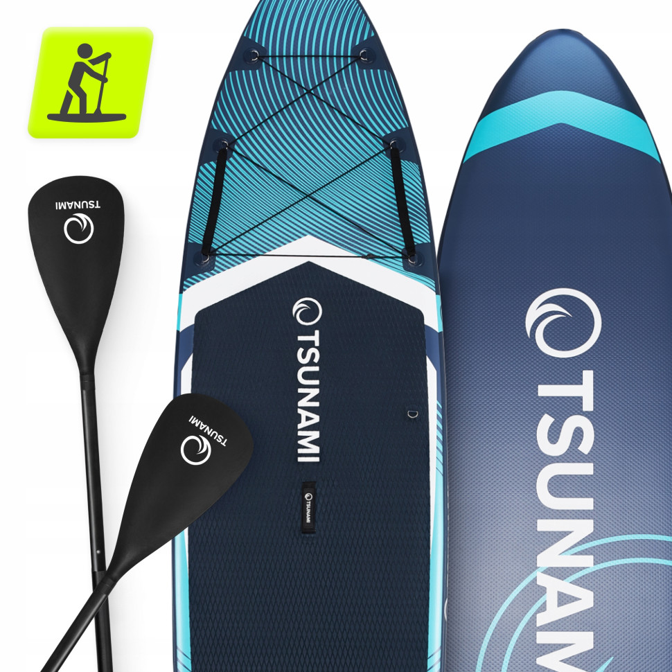 Надувная SUP доска PRO TSUNAMI P-5905973405607 с веслом 350 см