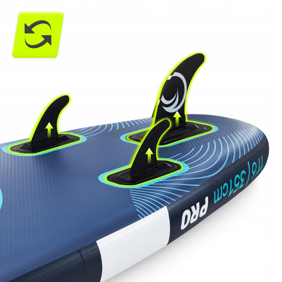 Надувная SUP доска PRO TSUNAMI P-5905973405607 с веслом 350 см