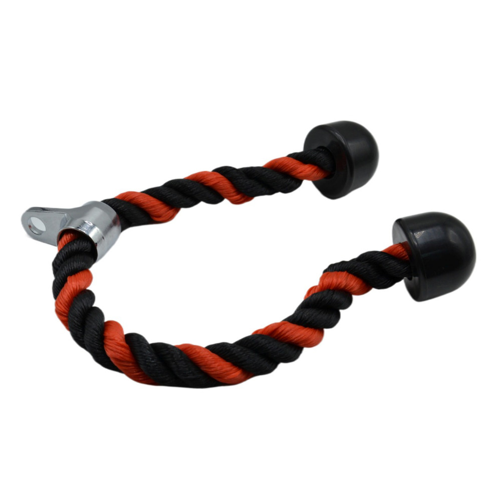 Канат для трицепса з подвійним хватом Triceps Rope Power System PS-4041_Black, Black/Red