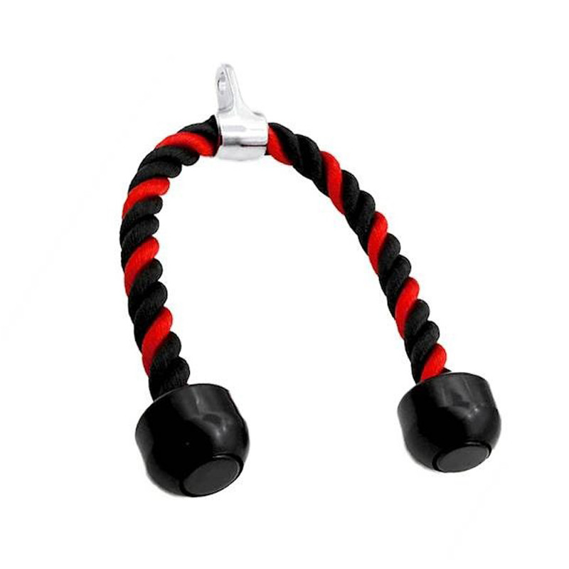 Канат для трицепса з подвійним хватом Triceps Rope Power System PS-4041_Black, Black/Red