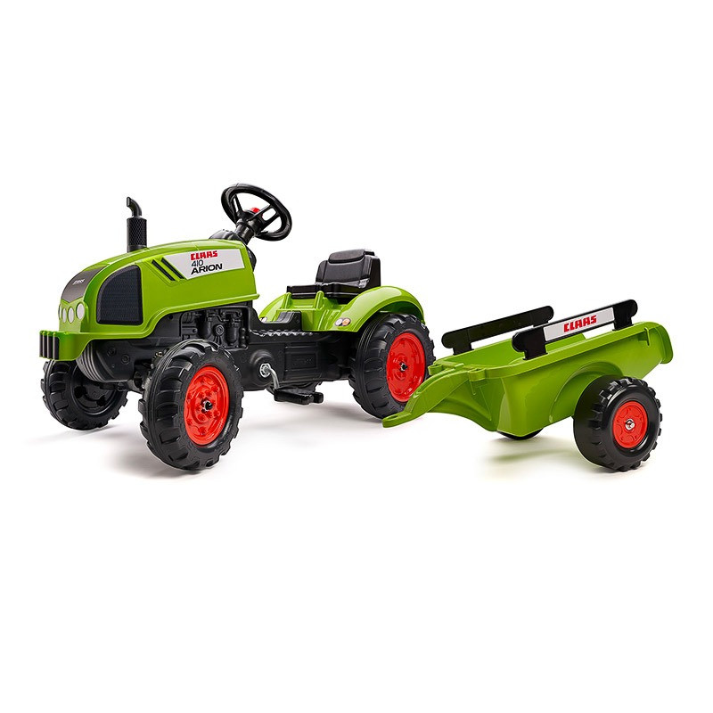 Дитячий трактор на педалях Falk 2041C CLAAS ARION з причепом
