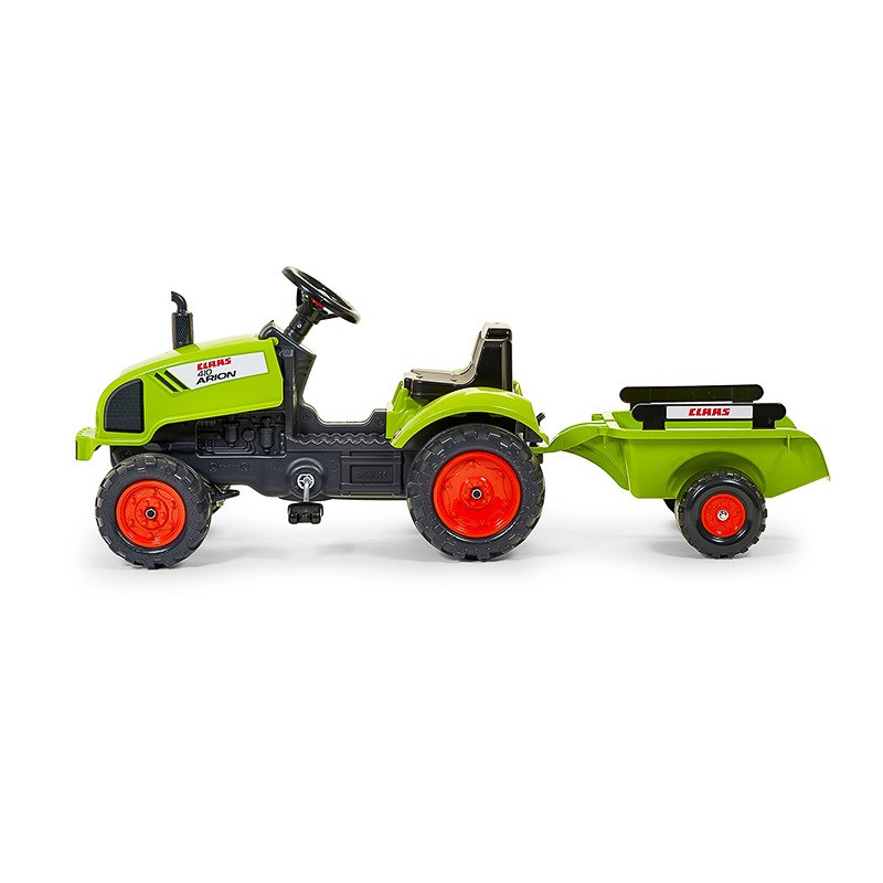 Дитячий трактор на педалях Falk 2041C CLAAS ARION з причепом