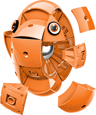 Geomag KOR Pantone Orange | Магнітний конструктор Геомаг Кор помаранчевий PF.800.671.00