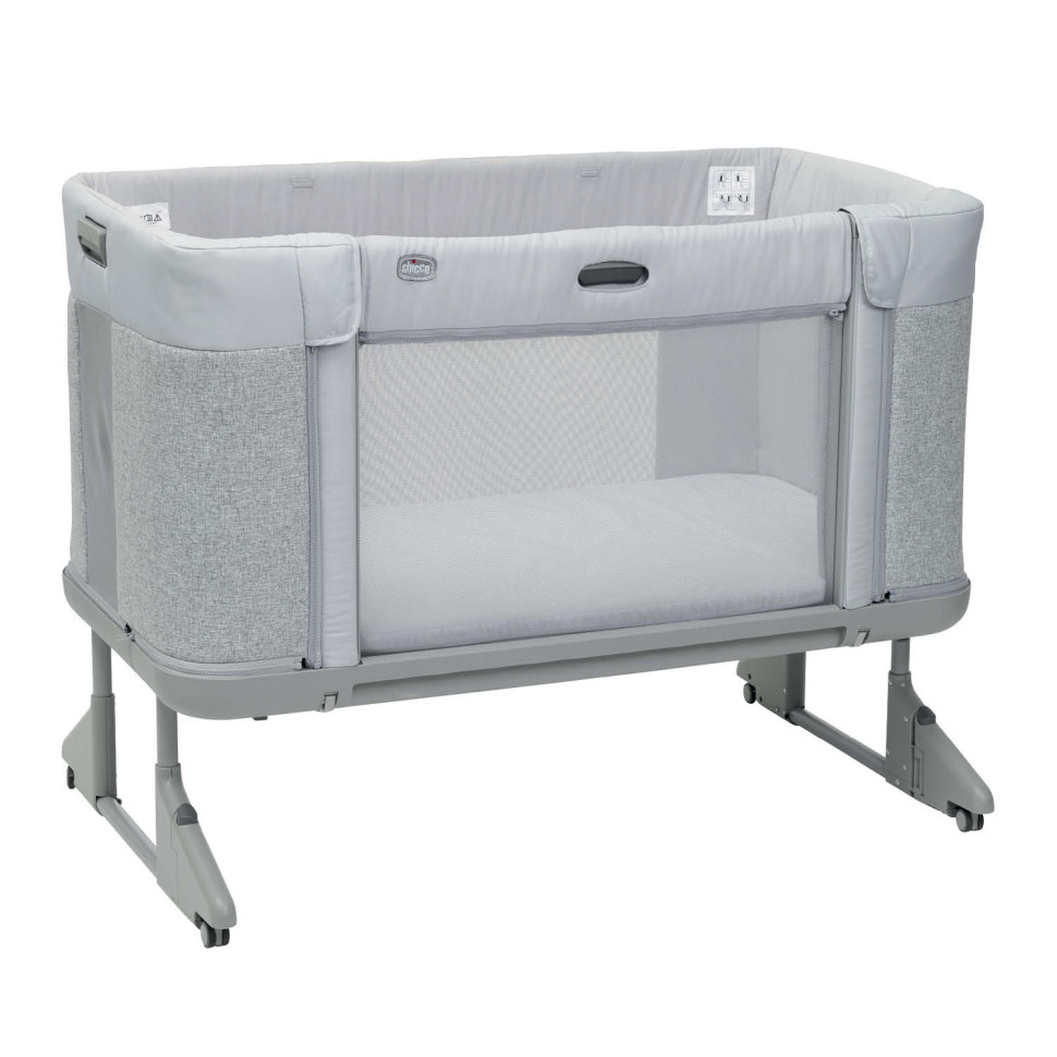 Дитяче ліжечко Next2Me Forever Chicco 79650.61 сіре 3 в 1