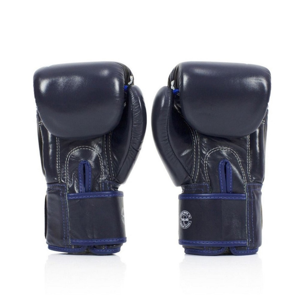 Боксерские перчатки BGV1 Nation Print Fairtex BGV1_Print_12oz_Blue 12 унций (бинты в комплекте)