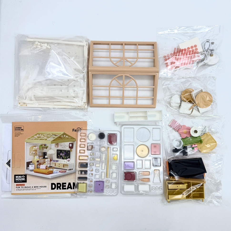 Конструктор-румбокс Вітальня Mini House 8006-MH серії 