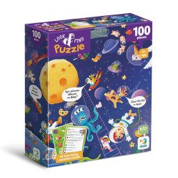 Детский пазл Ищи и находи "Безумный космос" DoDo Toys 300668, 100 элементов Детский пазл Ищи и находи "Безумный космос" DoDo Toys 300668, 100 элементов