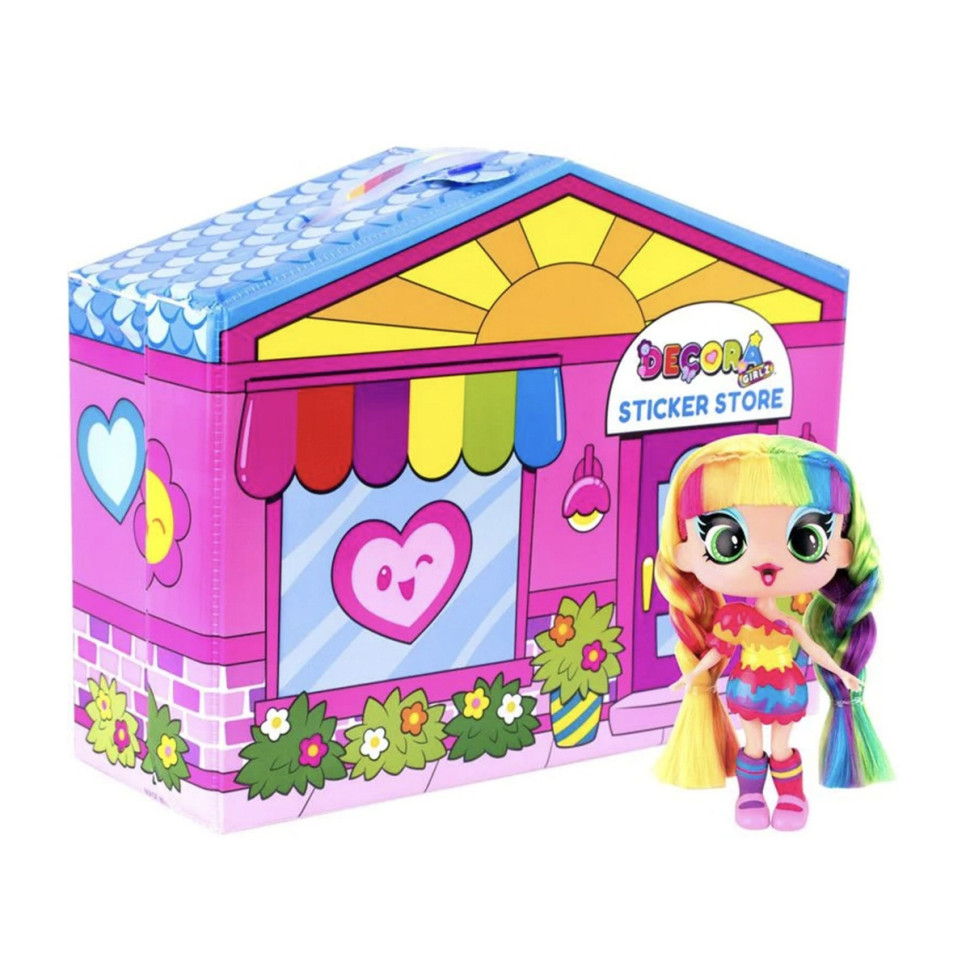 Игровой набор с куклой ДИЗАЙНЕРСКИЙ МАГАЗИН НАЛИПОК DECORA GIRLZ D1009