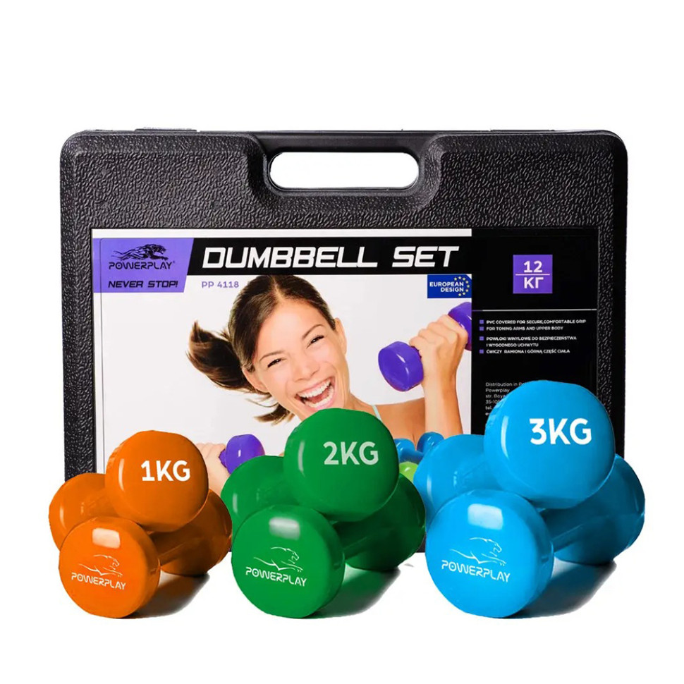 Набор гантелей PowerPlay PP_4118_12kg