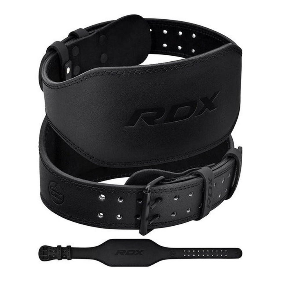 Пояс для важкої атлетики 6 RDX Inc Limited WBS-6FB-M, шкіряний, Black, M